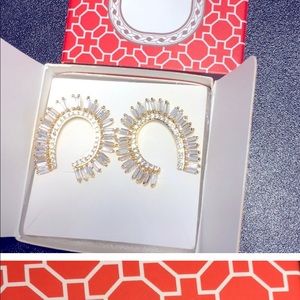 Stella and Dot baguette blitz earrings